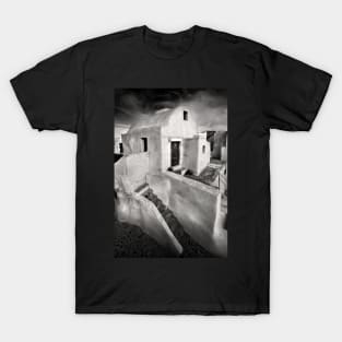 The humble Acropolis of Pyrgos village - Santorini, Greece. T-Shirt